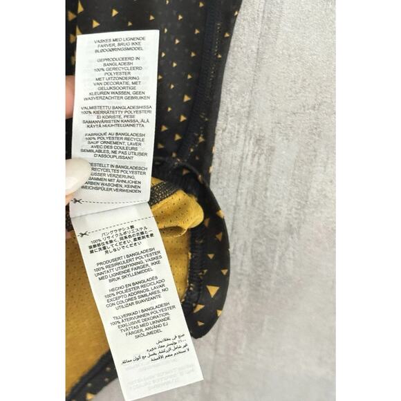 Gymshark Shirt Mens XS Yellow Volt Geometric Athleisure Fitness Gym Workout - Picture 11 of 14